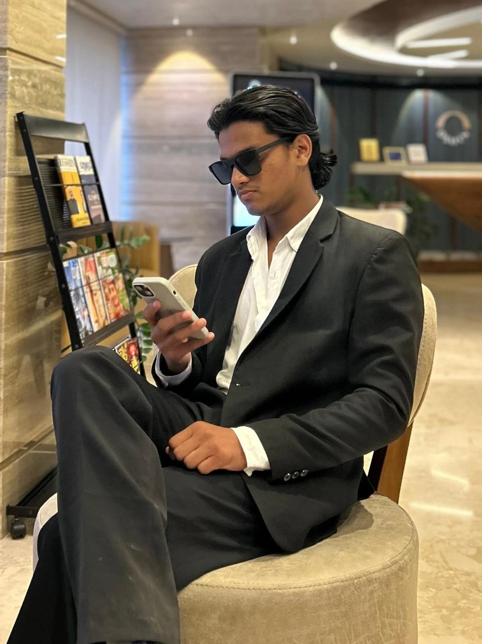 a man sitting on chair digital marketing consultant in wayanad